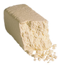 White, crumbly cheese